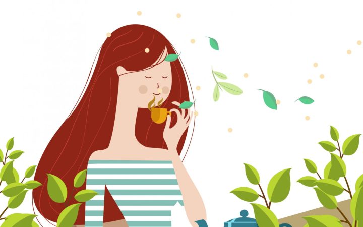 adaptogeni ce sunt si beneficii. Femeie care bea ceai din plante