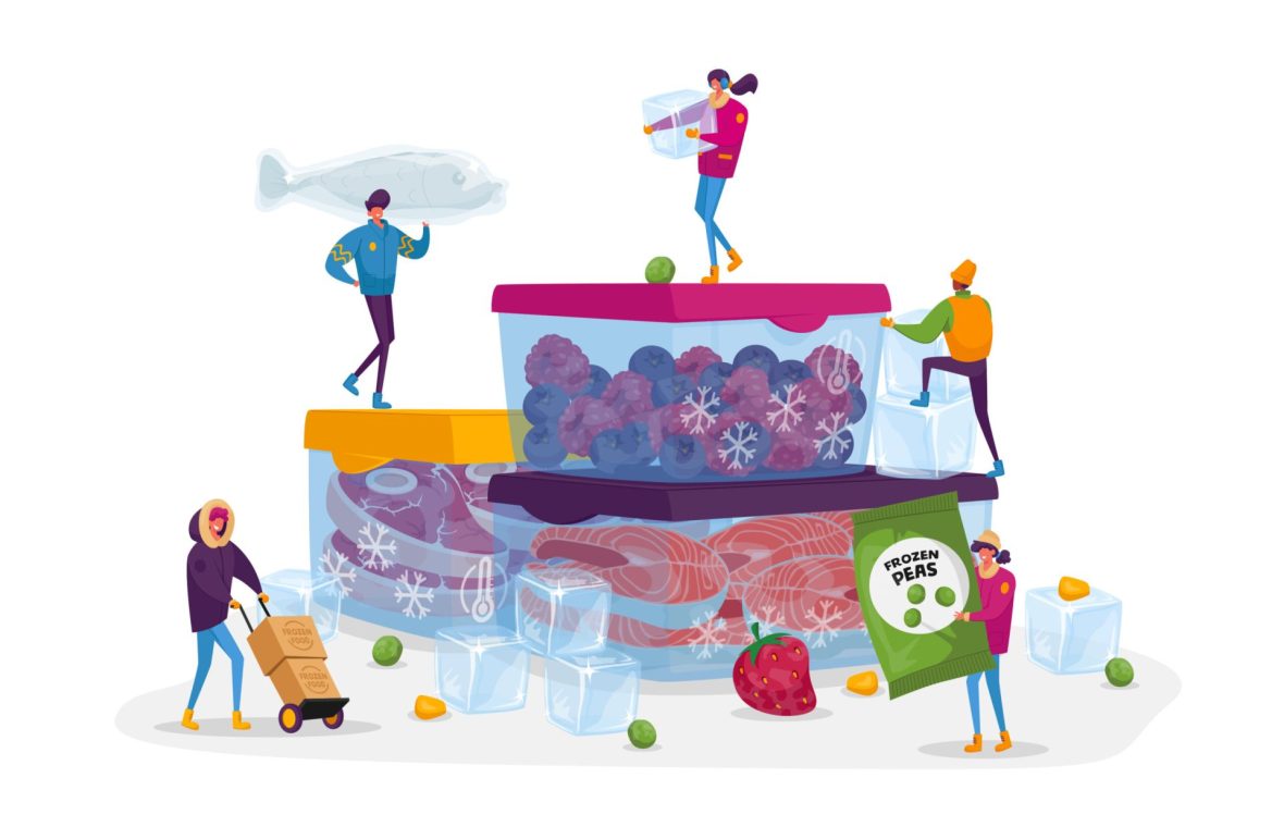 Alimentele congelate sunt sănătoase? Este important ca alimentele să fie închise în pungi de plastic din care să eliminăm cât mai mult aerul prin comprimare.