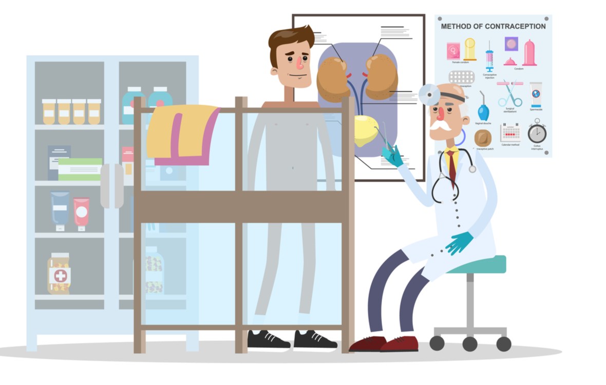 analize medicale bts barbati preturi. barbat dezbracat la urolog in timpul unui examen clinic
