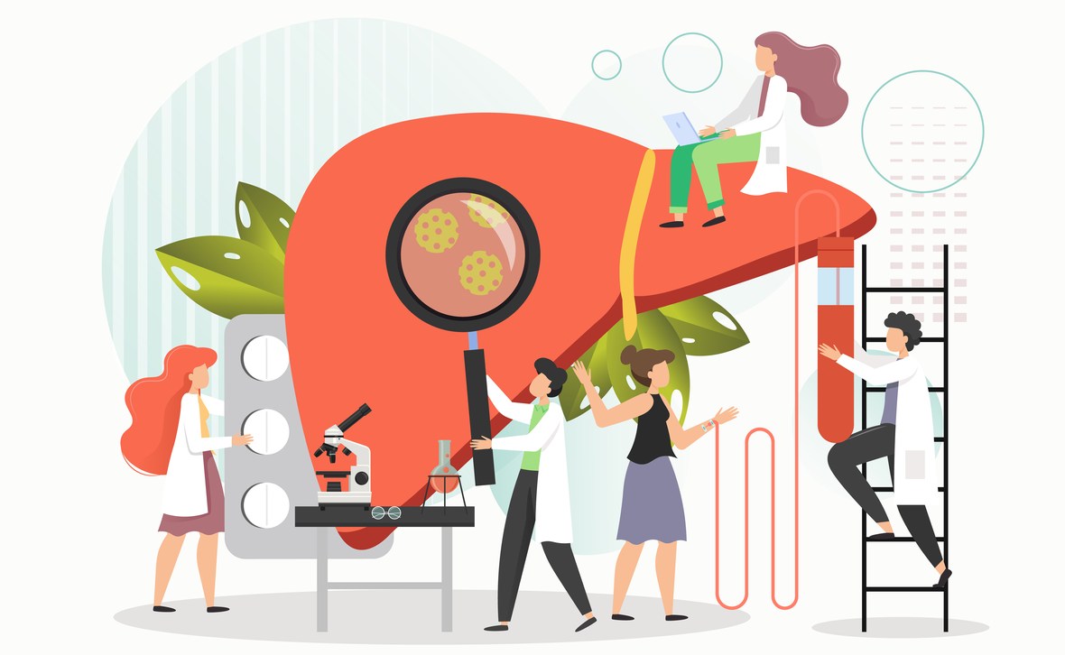 cat costa analizele pentru ficat. un ficat stilizat investigat de mai multi medici
