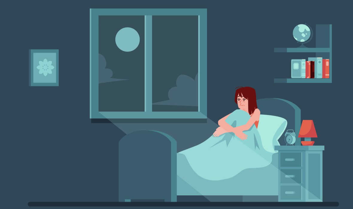 insomnie cum se trateaza. femeie care nu poate sa doarma noaptea, cand e luna plina