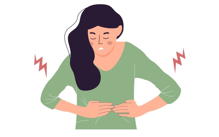 cancer ovarian simptome fertilitate si tratament. femeie balonata cu durere de burta