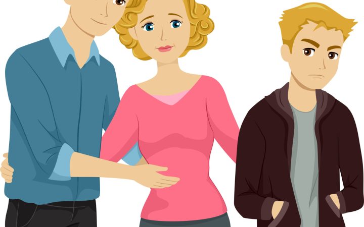 părinte vitreg alături de noua familie