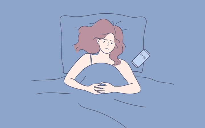 cauze insomnii ma trezesc noaptea si nu mai pot sa adorm. femeie care s-a trezit la ora 3.00 noaptea si nu poate adormi