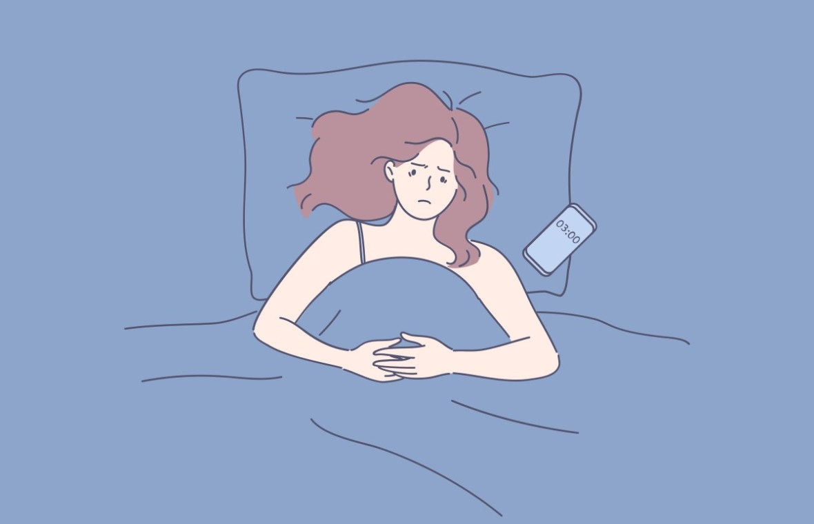 cauze insomnii ma trezesc noaptea si nu mai pot sa adorm. femeie care s-a trezit la ora 3.00 noaptea si nu poate adormi