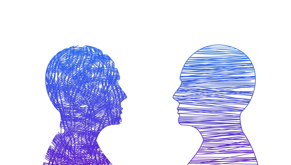 figuri reprezentând două tipuri diferite de personalitate