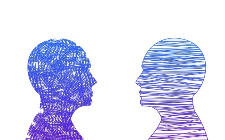 figuri reprezentând două tipuri diferite de personalitate