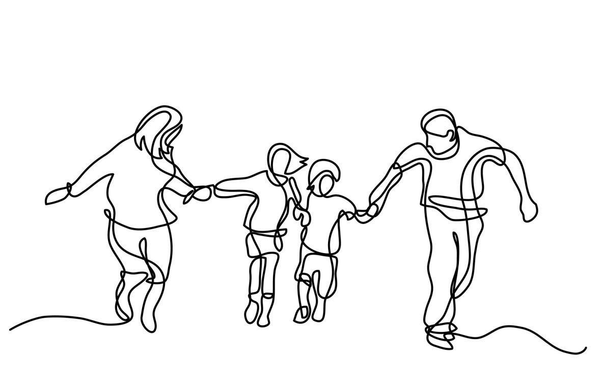 Familie fericită exemplificând ce înseamnă să fii părinte adoptiv