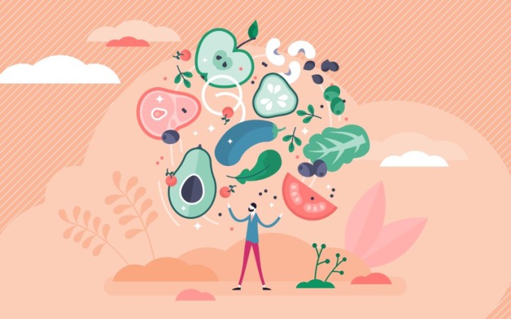 macronutrienti si micronutrienti ce sunt lista surse alimentare calculator. barbat care jongleaza cu grupele alimentare de macronutrienti si micronutrienti