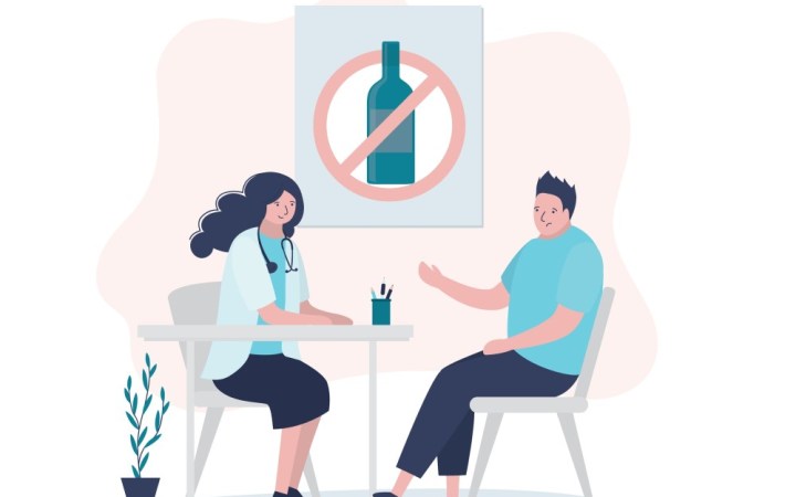 alcool cu medicamente ce combinatii trebuie sa eviti intotdeauna. barbat la medic i se interzice consumul de alcool