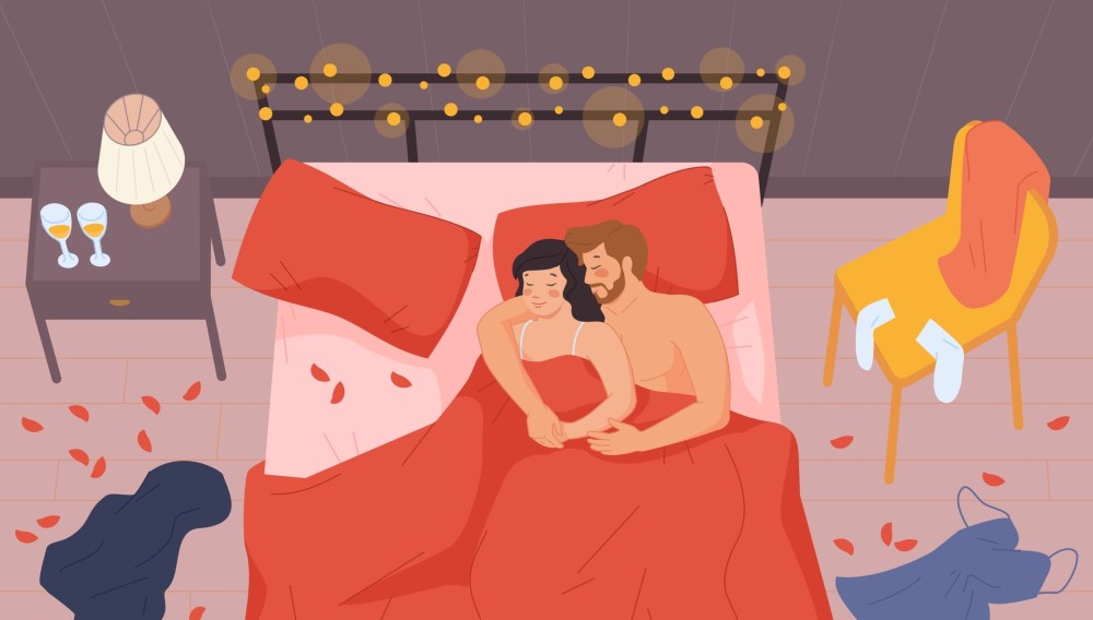 punctul g augmentare orgasm vaginal. cuplu in pat dupa sex