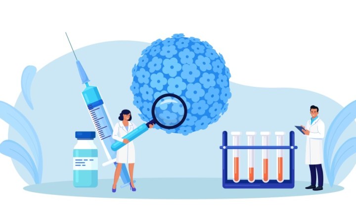 vaccin pentru cancer la san. cercetatori in laborator