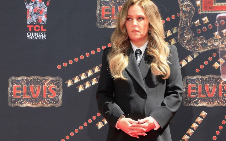 Lisa Marie Presley, la un eveniment de comemorare a tatalui ei, in 2022