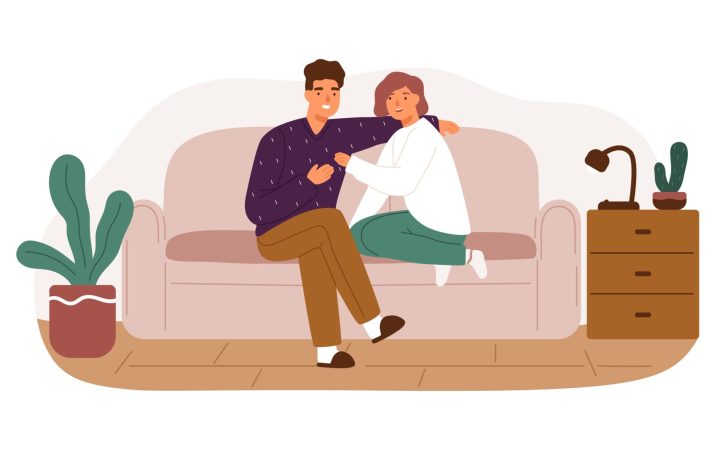 doi parteneri care se bucură de comunicarea în cuplu