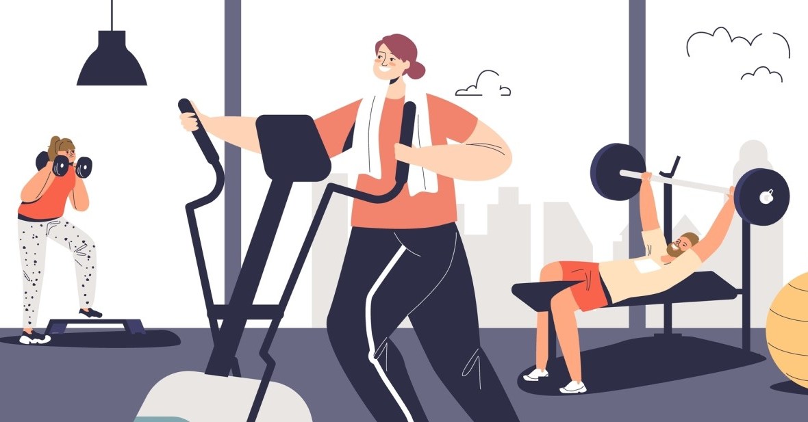 abonament la sală. femei la sala de fitness