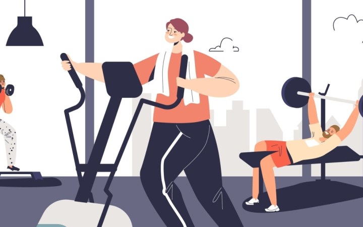 abonament la sală. femei la sala de fitness