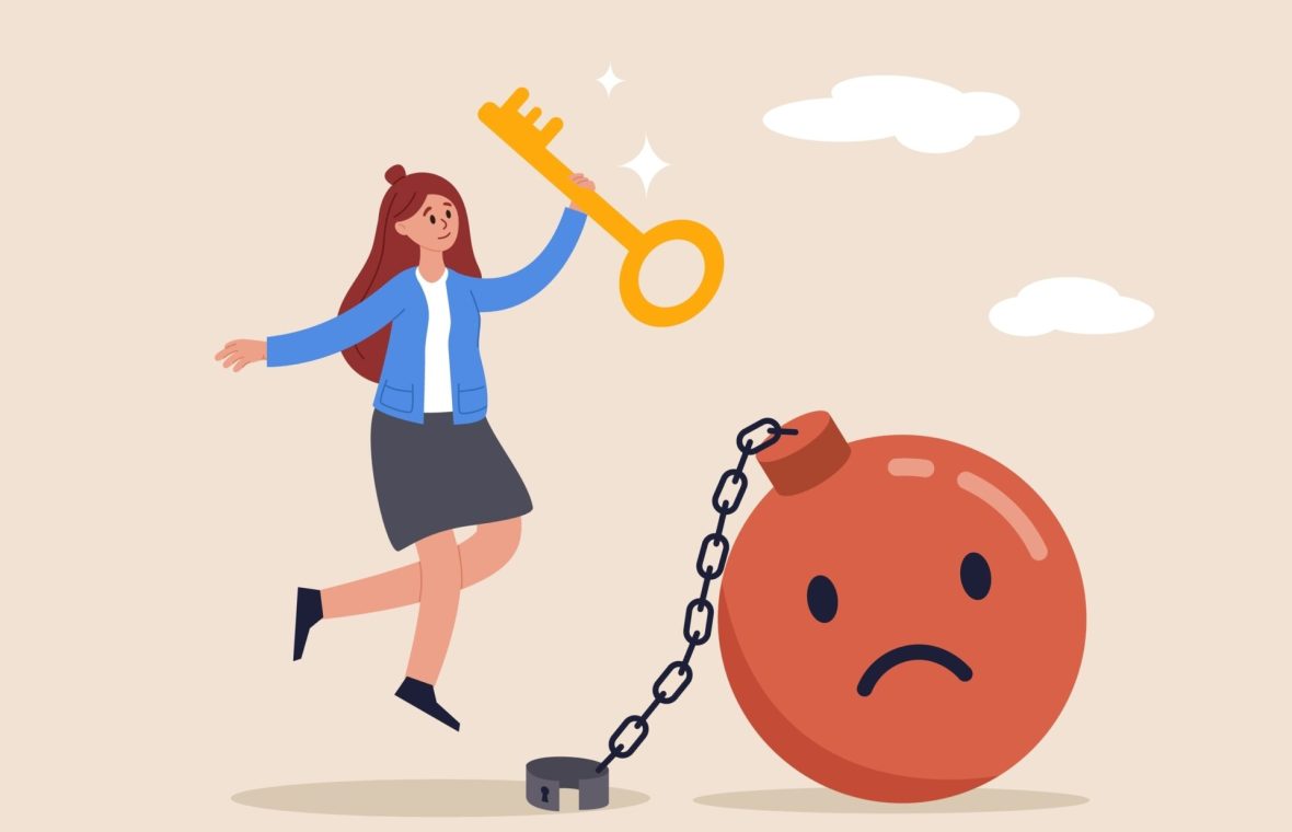 credințele despre emoții. Femeie controlând emoțiile negative