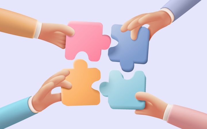 Piese de puzzle reprezentând nevoia de apartenență