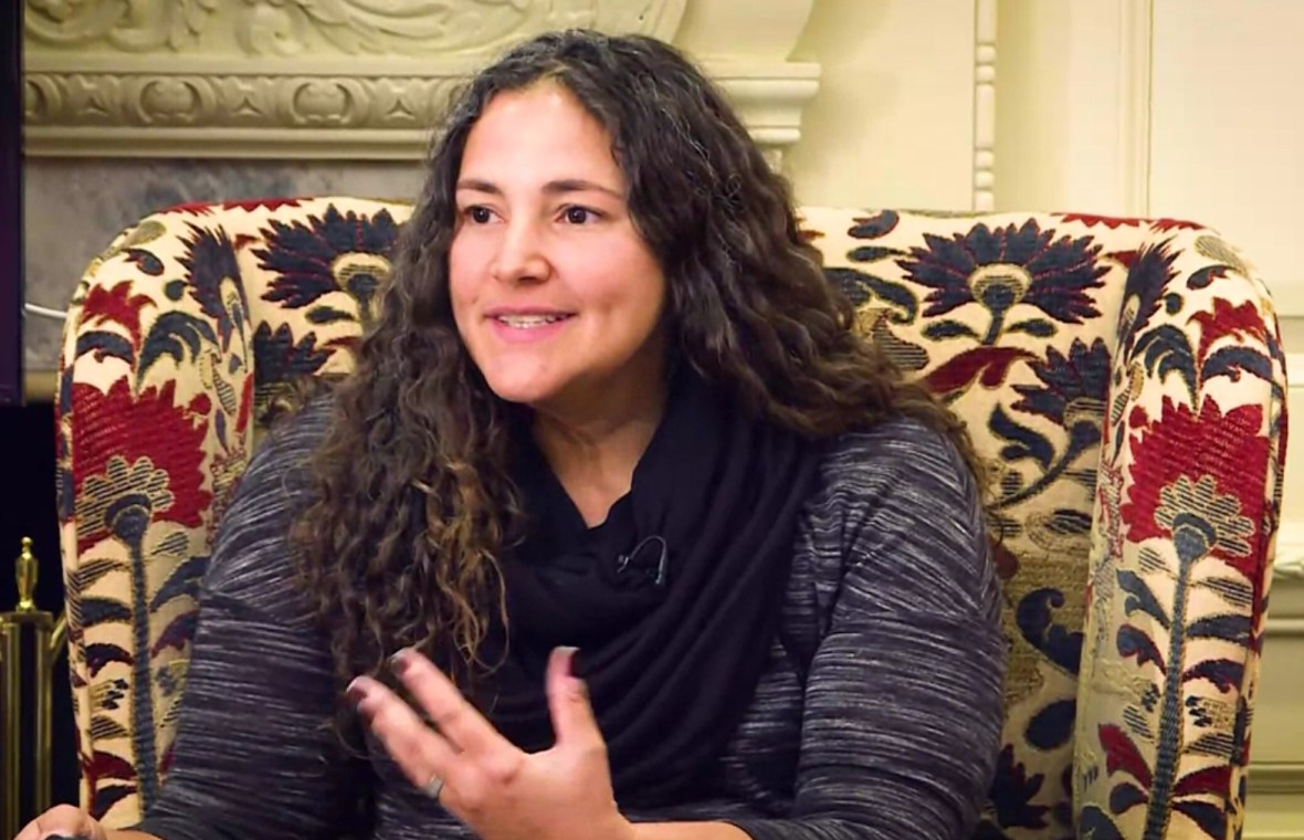 Profesoara de psihologie Laurie Santos, în timpul unuia dintre cursurile gratuite despre știința fericirii la universitatea Yale